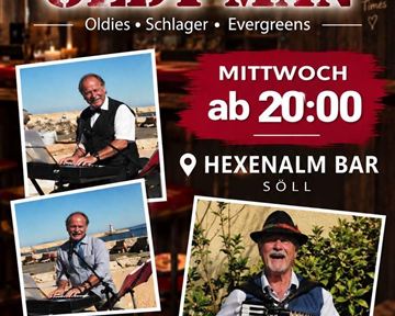 Ein Musiker spielt Saxophon in einem gemütlichen Ambiente. Die Veranstaltung steht unter dem Motto "Live Musik".