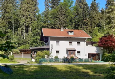 Asphaltbahn im Hintergrund