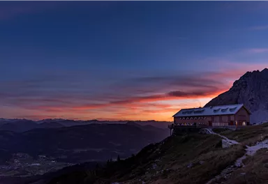 Ellmau_Gruttenhütte_Abendstimmung_Wilder_Kaiser