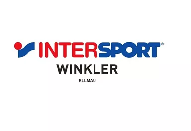 Das Bild zeigt das Logo von Intersport Winkler mit dem Standort Ellmau. Es ist klar und prägnant gestaltet.