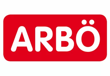 A red logo with the inscription "ARBÖ" in white letters. It features simple geometric shapes and conveys a modern design.