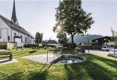 Scheffau_Trinkwassr-Brunnen_Armbecken Gemeinde Scheffau_Wilder Kaiser