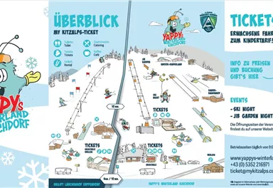 Skiplan Skilift Lärchenhof und Yappys Winterland