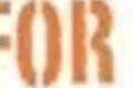 A simple lettering in orange on a white background. The text reads "FIT FOR LIFE".