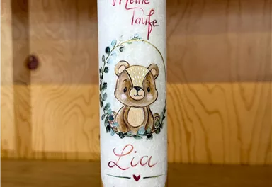 Taufkerze handbemalt