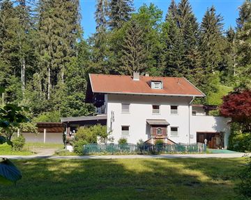 Asphaltbahn im Hintergrund