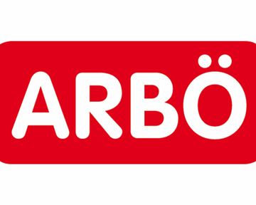 A red logo with the inscription "ARBÖ" in white letters. It features simple geometric shapes and conveys a modern design.