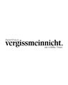 Ein Logo des Aparthauses „vergissmeinnicht“ am Wilden Kaiser. Es zeigt eine elegante Schriftart und vermittelt einladende Atmosphäre.
