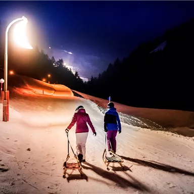Night sledding Söll