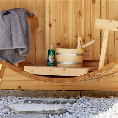Ab in die Sauna.
