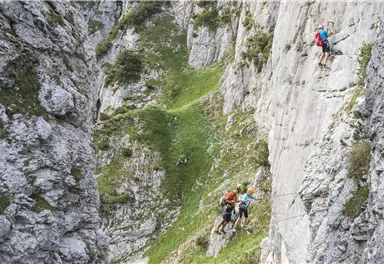 Ellmau_Klettersteig Klamml_Zwei-Seilbrücke_Wilder Kaiser