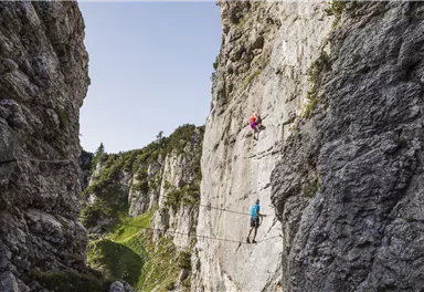 Ellmau_Klettersteig Klamml_Zwei-Seilbrücke_Wilder Kaiser