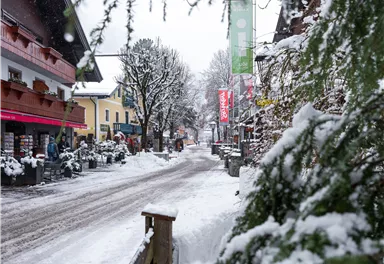 Pedestrian zone in Söll Winter