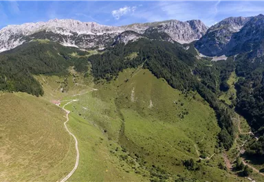 Scheffau_Panorama Seilabodenkreuz_Wilder Kaiser