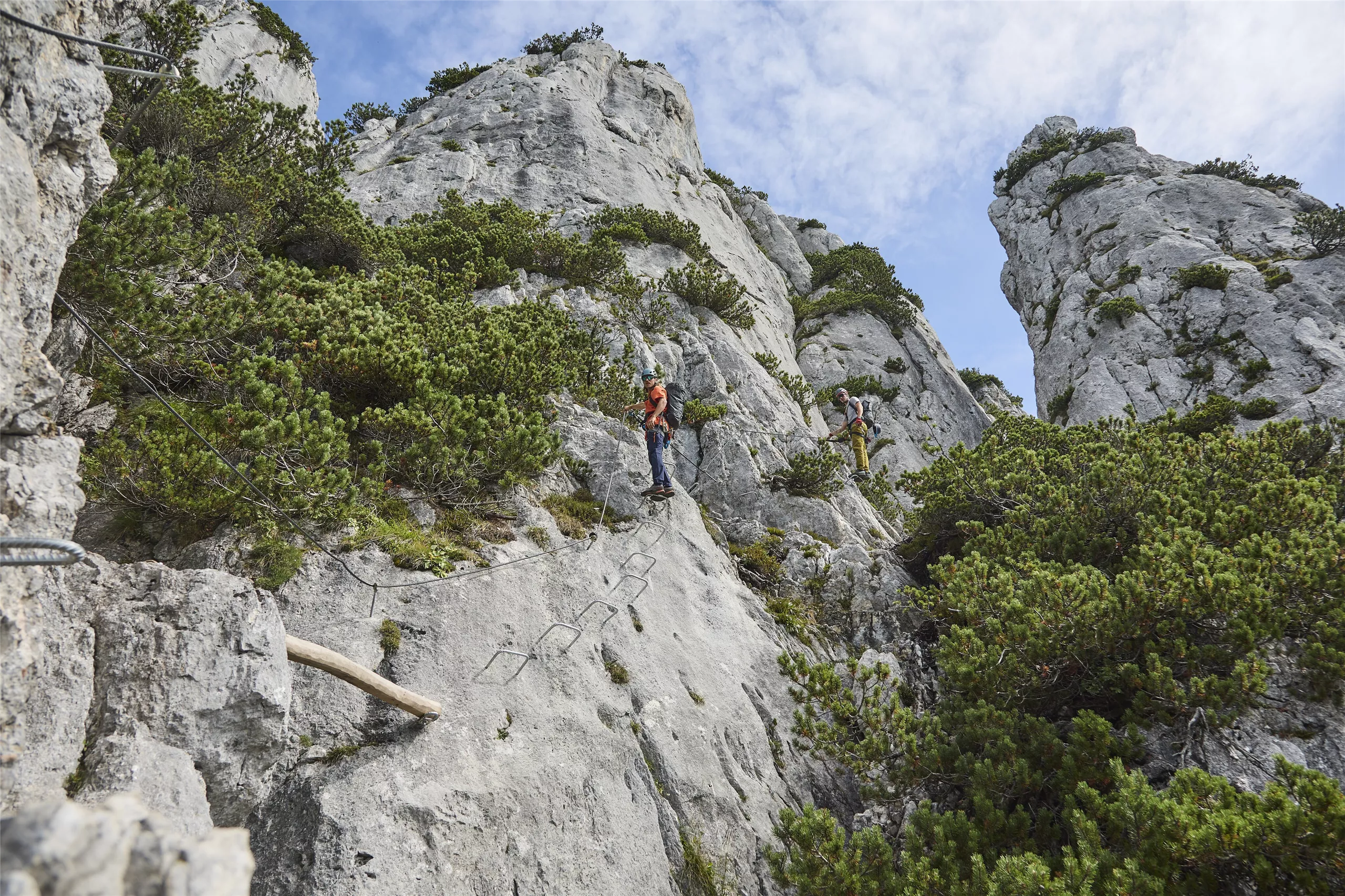 Klettersteig s'Schuastagangl Steinplatte