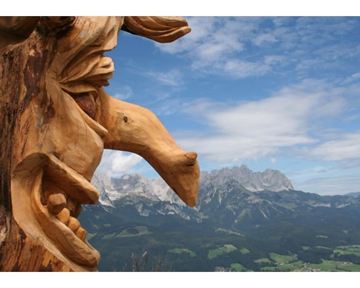 Ellmau_Rübezahl Schnitzfigurenweg_Wilder Kaiser