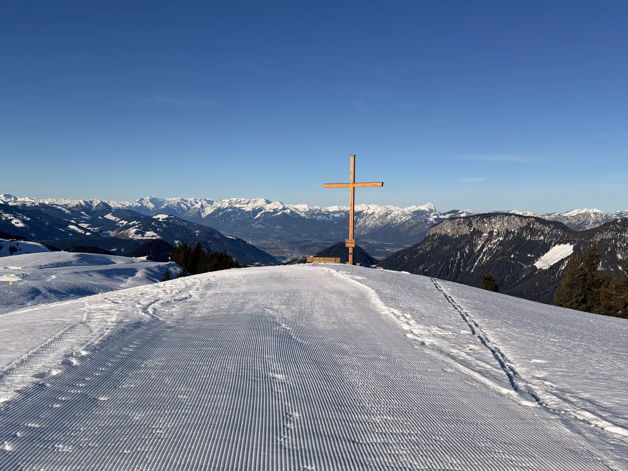 Brandstadl Gipfelkreuz Winterrunde